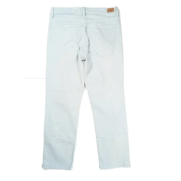 Lauren Ralph Lauren Premier Straight Crop Light Pastel Blue Jeans Women's Size 8 - Picture 2 of 7